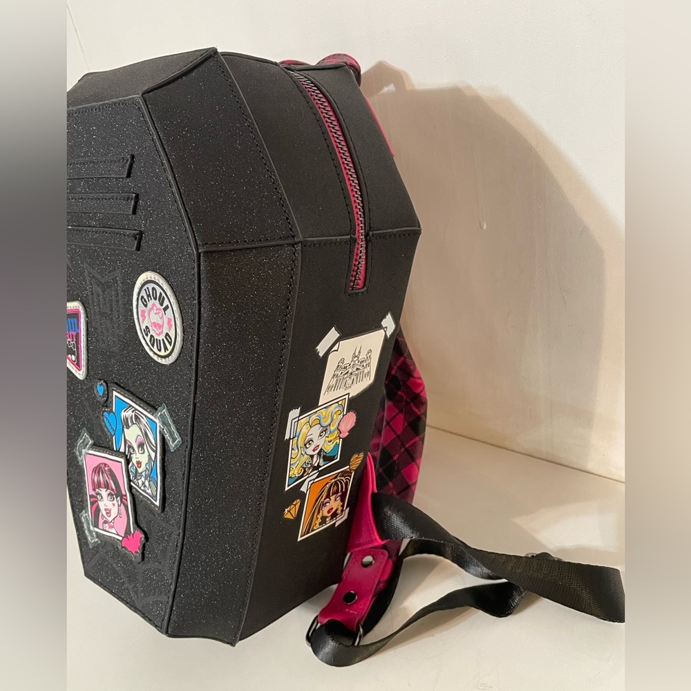 Loungefly Monster High Coffin Locker Backpack - Picture 2 of 5